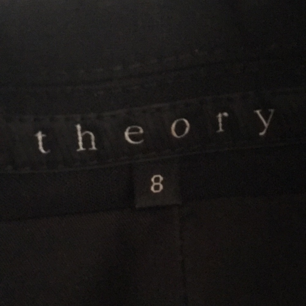 Theory Like New One Button Notched Collar Black B… - image 2